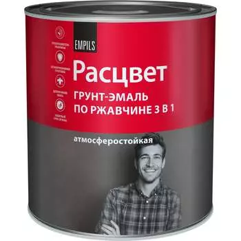 Алкидная грунт-эмаль по ржавчине Расцвет 72963