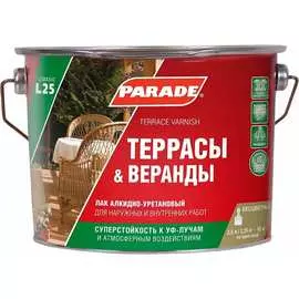 Алкидно-уретановый лак PARADE L25 Террасы & Веранды 90003467431