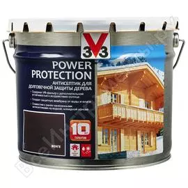 Алкидный антисептик для дерева v33 power protection полуглянец, венге 117403