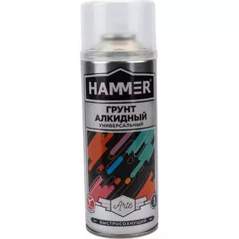 Алкидный грунт Hammer белый, 520 мл, 0.27 кг ЭК000140413