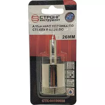 Алмазная коронка по керамике и стеклу Strong CTK-04100026