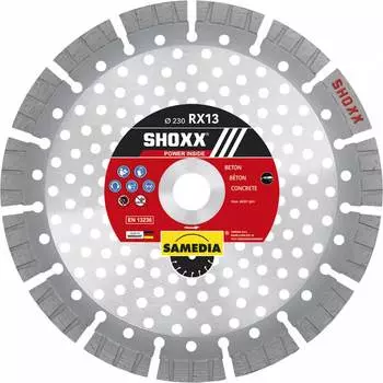 Алмазный диск для резки бетона SAMEDIA SHOXX RX13 310508