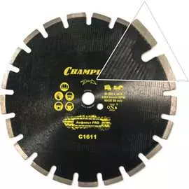 Алмазный диск по асфальту Champion PRO ASPHAFIGHT C1611