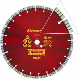 Алмазный диск по бетону Champion PRO Crunch Concrete C1603