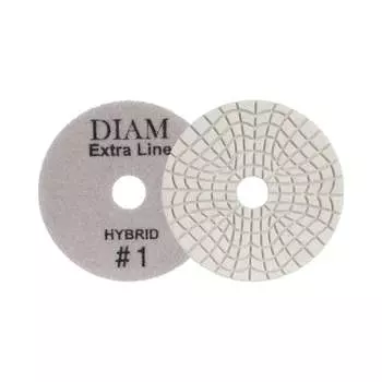 Алмазный гибкий шлифовальный круг Diam Step-3 #1 АГШК 100x3 мм Master Line Hybrid (сухая/мокрая) 000718