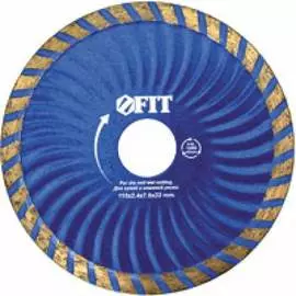 Алмазный отрезной диск для угловых шлифмашин FIT Турбо волна 37487