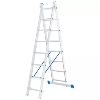 Алюминиевая двухсекционная лестница СИБРТЕХ 97908