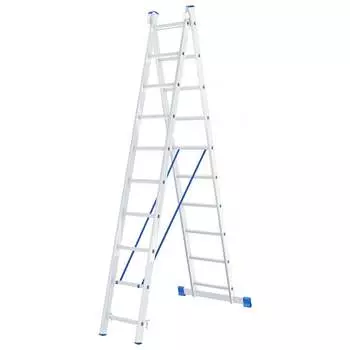 Алюминиевая двухсекционная лестница СИБРТЕХ 97910