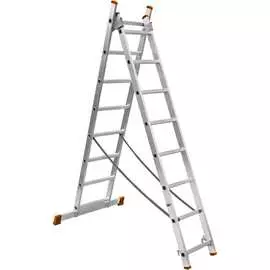 Алюминиевая двухсекционная лестница TDM ELECTRIC Народная ЛА SQ1028-0201