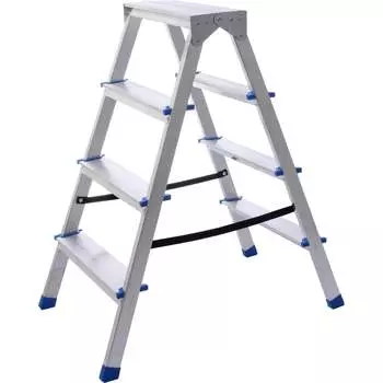 Алюминиевая двухсторонняя стремянка STAIRS ЛАЙТ AST204