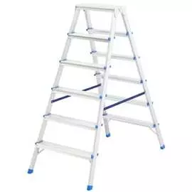 Двусторонняя алюминиевая стремянка СИБРТЕХ 97926