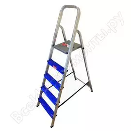 Алюминиевая комбинированная стремянка team 5 ступеней сtmк15