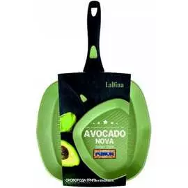 Алюминиевая сковорода-гриль Ladina AVOCADO 74028