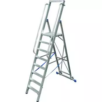 Алюминиевая стремянка на роликах Krause STABILO 127785