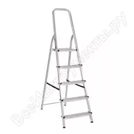 Алюминиевая стремянка Вихрь СА 1х5 73/5/1/3