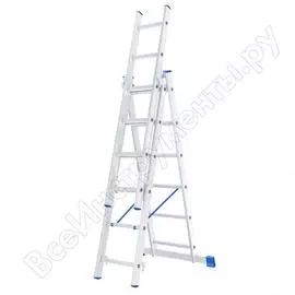 Алюминиевая трехсекционная лестница СИБРТЕХ 97816
