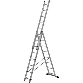 Алюминиевая трехсекционная лестница-стремянка SevenBerg 920308