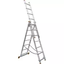 Алюминиевая трехсекционная лестница TDM Народная ЛА SQ1028-0203