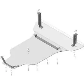 Алюминиевая защита Д, КПП Audi А4, A5 ООО Трио Сервис