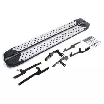 Алюминиевые пороги для Kia Sportage 2016- Rival Bmw-Style D173AL.2309.2