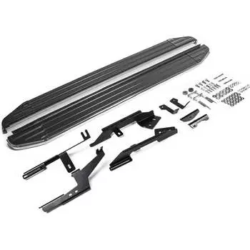 Алюминиевые пороги для Renault Kaptur 2016-н.в., 173 см Rival Premium A173ALP.4703.1