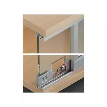 Алюминиевый анодированный ходовой профиль Hafele Slido F-Line14 25A 415.12.652