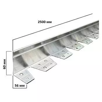 Алюминиевый бордюр ГеоПластБорд АЛ2500.60к
