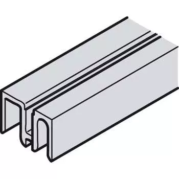 Алюминиевый направляющий профиль Hafele Slido F-Line41 402.36.813