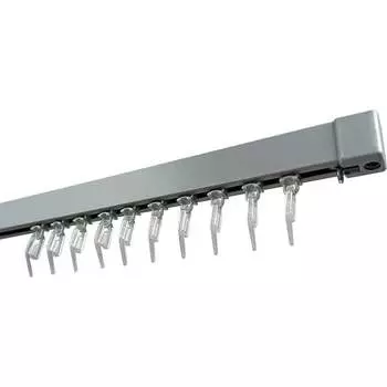 Алюминиевый однополосный усиленный карниз Эскар katal 3 242436250