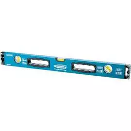 Алюминиевый уровень 1500 мм, усиленный с ударопрочными заглушками, рукоятки, 3 глазка gross 34335