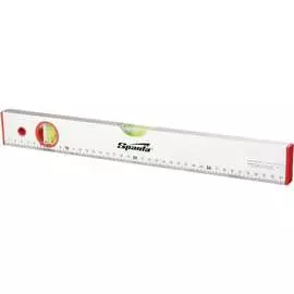 Алюминиевый уровень sparta 1200 мм, 2 глазка, линейка 35112