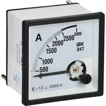 Амперметр IEK э47 IPA10-6-2500-E