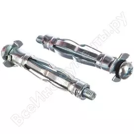 Оцинкованный анкер молли для пустотелых материалов ЗУБР 11 мм x M5x52 мм (80 шт.) 302472-05-052