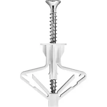 Анкер дюбель Невский Крепеж Бабочка полипропилен 10x50 + ШУЦ 4x60 (4 шт) 814289