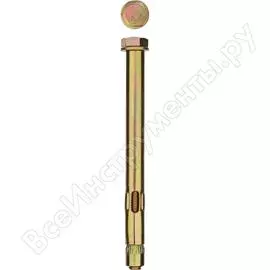 Желтопассивированный анкерный болт ЗУБР Профессионал 10x60 мм (50 шт.) 302312-10-060