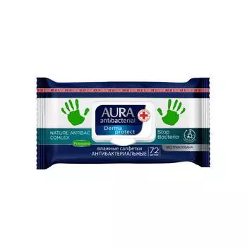 Антибактериальные влажные салфетки AURA 442060