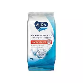Антибактериальные влажные салфетки для всей семьи AURA Family 26065 127493