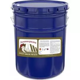 Антикоррозийная грунт-эмаль по металлу ЛЕНИНГРАДКА 10 кг черный УТ000010409