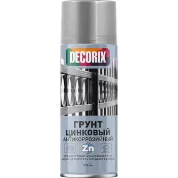 Антикоррозийный цинковый аэрозольный грунт Decorix 0143-01 DX