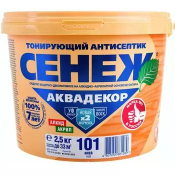 Антисептик для дерева СЕНЕЖ АКВАДЕКОР 11035
