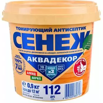 Антисептик для дерева СЕНЕЖ АКВАДЕКОР 11066