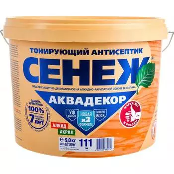 Антисептик для дерева СЕНЕЖ АКВАДЕКОР 11065