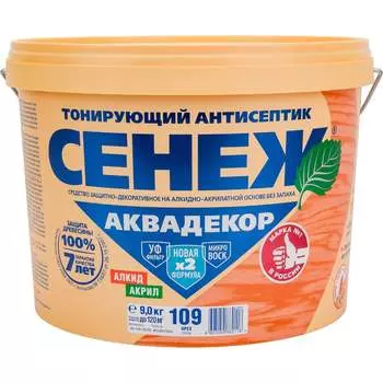 Антисептик для дерева СЕНЕЖ АКВАДЕКОР 11059