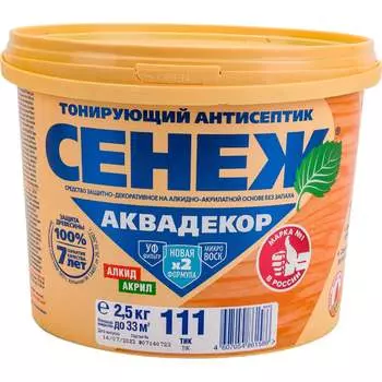 Антисептик для дерева СЕНЕЖ АКВАДЕКОР 11064