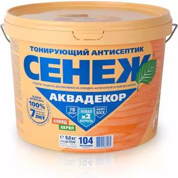 Антисептик для дерева СЕНЕЖ АКВАДЕКОР 11045