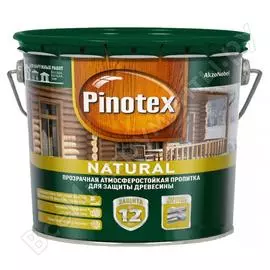 Антисептик pinotex natural атмосфероустойчивый, уф защита 9л 5270905
