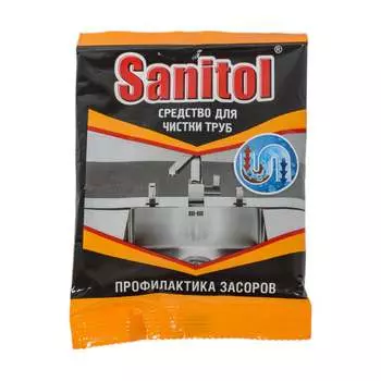 Антизасор для чистки труб Sanitol ЧС-152