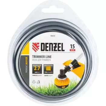 Армированная алюминием леска для триммера Denzel ALUFLEX 96835