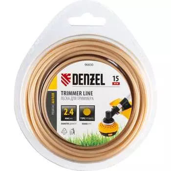 Армированная алюминием леска для триммера Denzel ALUFLEX 96830