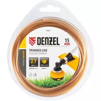Армированная алюминием леска для триммера Denzel ALUFLEX 96831